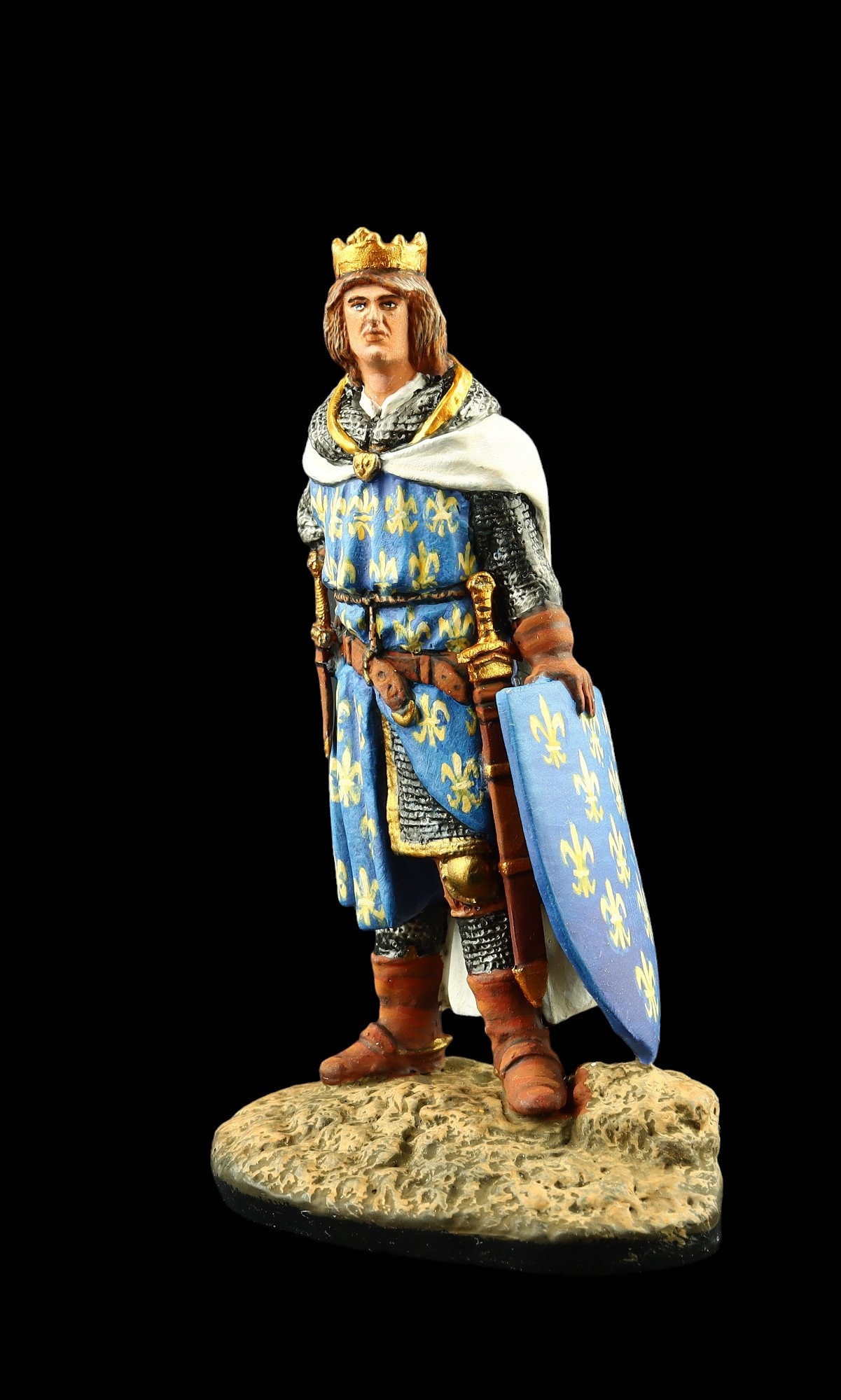 ブリキの兵隊 コレクター商品 フランス王フィリップ4世 54 mm 中世と