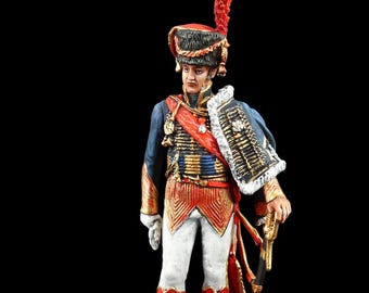 Tin soldier Collectible Marshal Edouard Adolphe Casimir Mortier 54 mm Napoleonic Wars