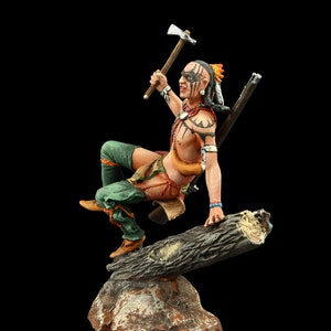Tin soldier Collectible Iroquois, 1750-60 54 mm American Natives