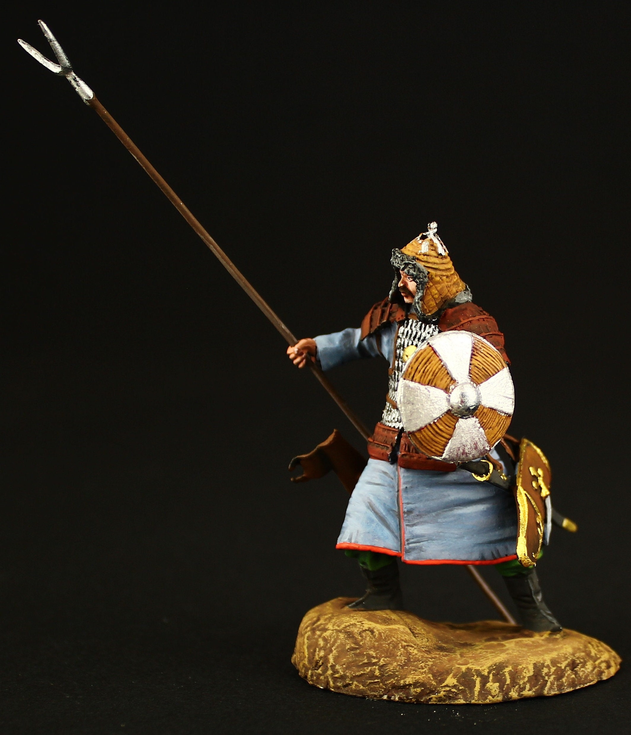 ブリキの兵隊 コレクタブル モンゴル戦士 54 mm 黄金の大群