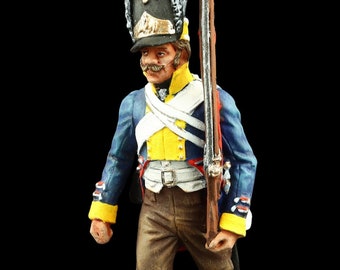 Tin soldier Collectible 54 mm Grenadier of 45th Infantry Regiment, Prussia, 1806 Napoleonic Wars