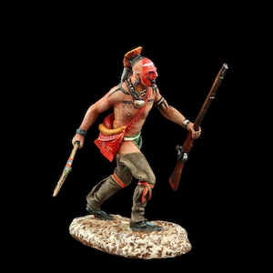 Tin soldier Collectible Iroquois with mace, 1750-60 54 mm American Natives