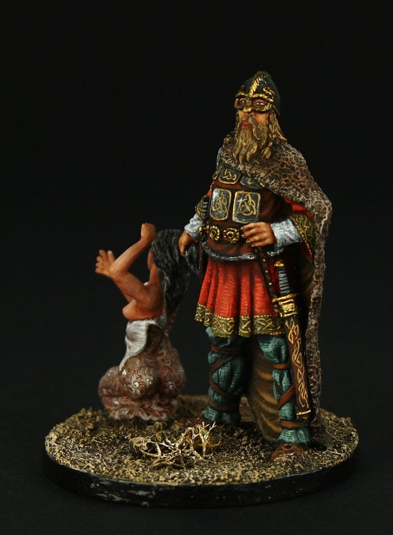 Conan Barbarian with Axe 54mm Painted Tin Toy Soldier Pre-Sale | Art Level