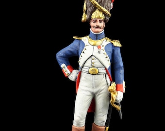 Tin soldier Collectible Officer of the Young Guard, 1807 54 mm Napoleonic Wars