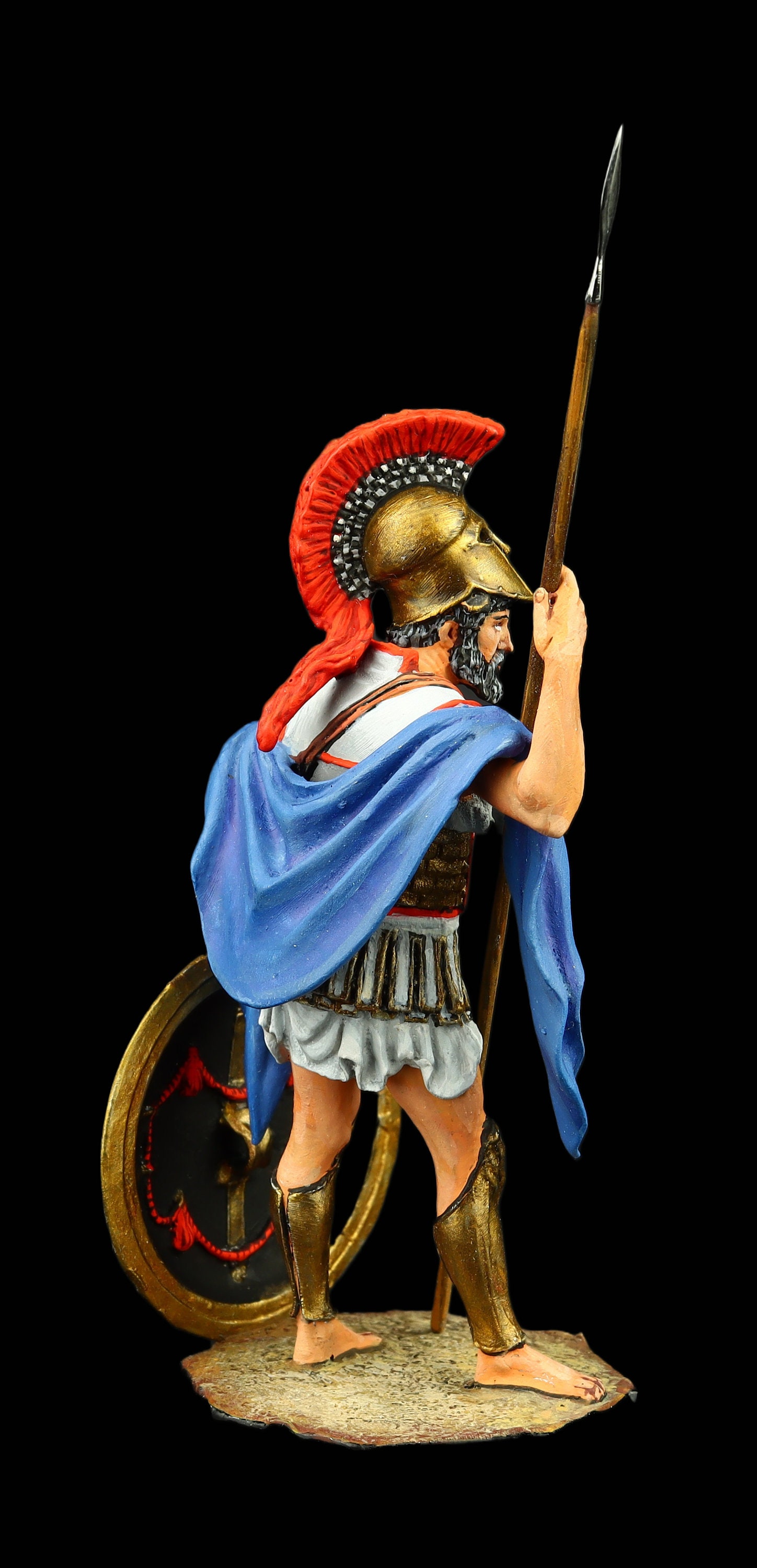 Lot De 5 Soldats Hoplites Grecs En Plomb - CBG Mignot - 54 Mm - Occasion
