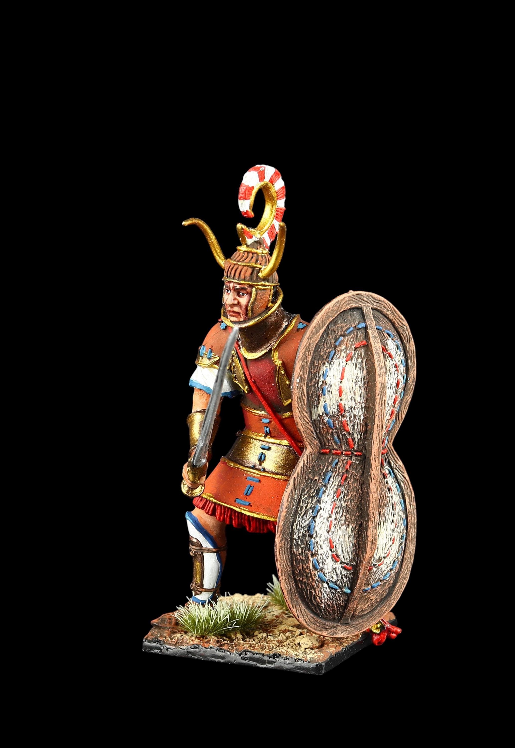 ブリキの兵隊 コレクター向け ミケーネ文明の戦士、紀元前1300年 54 mm