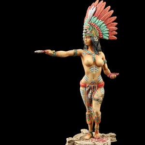 Tin soldier Museum (TOP) Aztec Priestess 54 mm Female Models