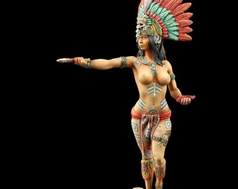 Tin soldier Museum (TOP) Aztec Priestess 54 mm Female Models