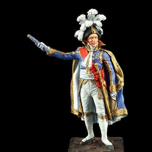 Tin soldier Collectible  Marshal of the Empire Claude Victor-Perrin, Duke of Belluno 54 mm Napoleonic Wars
