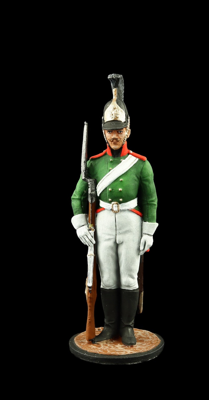 Soldado de plomo coleccionable de 54 mm. Soldado raso del Regimiento de ...