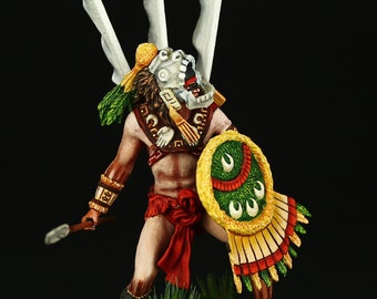 Tin soldier Collectible Warrior of Tlaxcala, 1520 75 mm American Natives