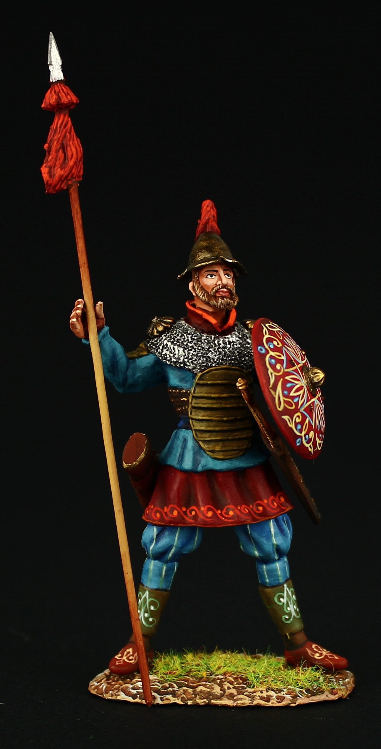 Figurine étain Guerrier Delaware Amérindien 90mm - Pegaso Models - Niveau Artistique