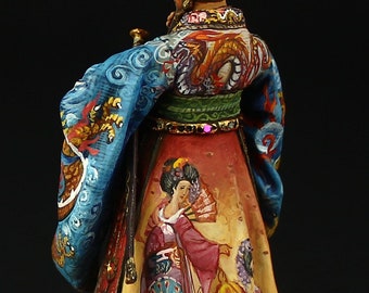 Soldat jouet en étan pent général mongol 54 mm prévente | Art | eBay