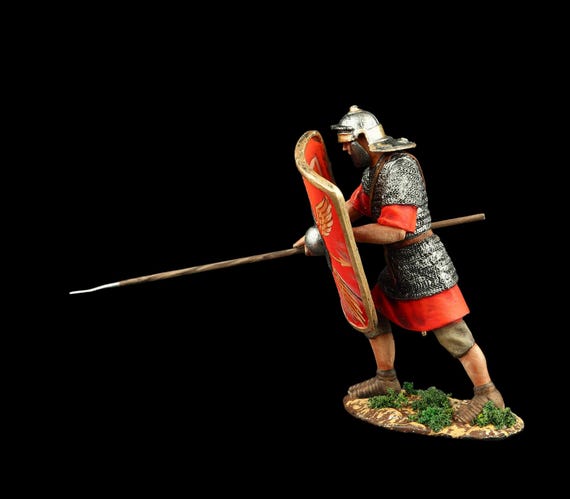 Plastoy SAS PLA60520 Sammelfiguren Figur Legionär mit Lanze Asterix Sammelfigure
