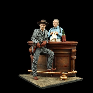 Tin soldier Collectible Lone Star Saloon 54 mm Old West: Cowboys and Trappers