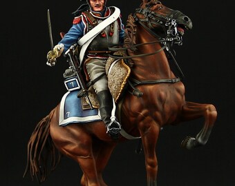 ブリキの兵隊博物館（上） 騎馬のフランス胸甲騎兵（1812年） 90 mm