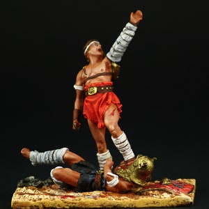 Tin soldier Collectible Roman Victorious Gladiator  54 mm  Ancient Rome