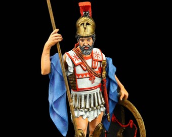 Lot De 6 Soldats Hoplites Grecs En Plomb CBG Mignot 54mm – Ancien
