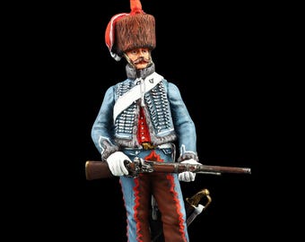 ブリキの兵隊 コレクター向け フランス第10エリート連隊軽騎兵、1808年 54mm ナポレオン戦争