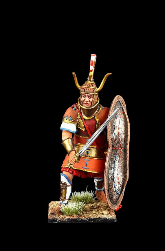 ブリキの兵隊 コレクター向け ミケーネ文明の戦士、紀元前1300年 54 mm