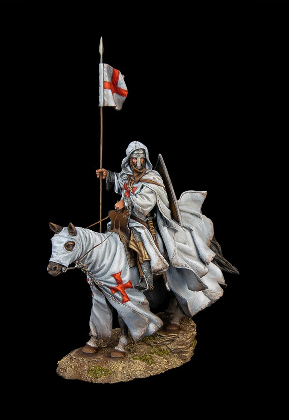 ブリキの兵隊博物館（上） テンプル騎士団、1096-1270 90 mm 中世と