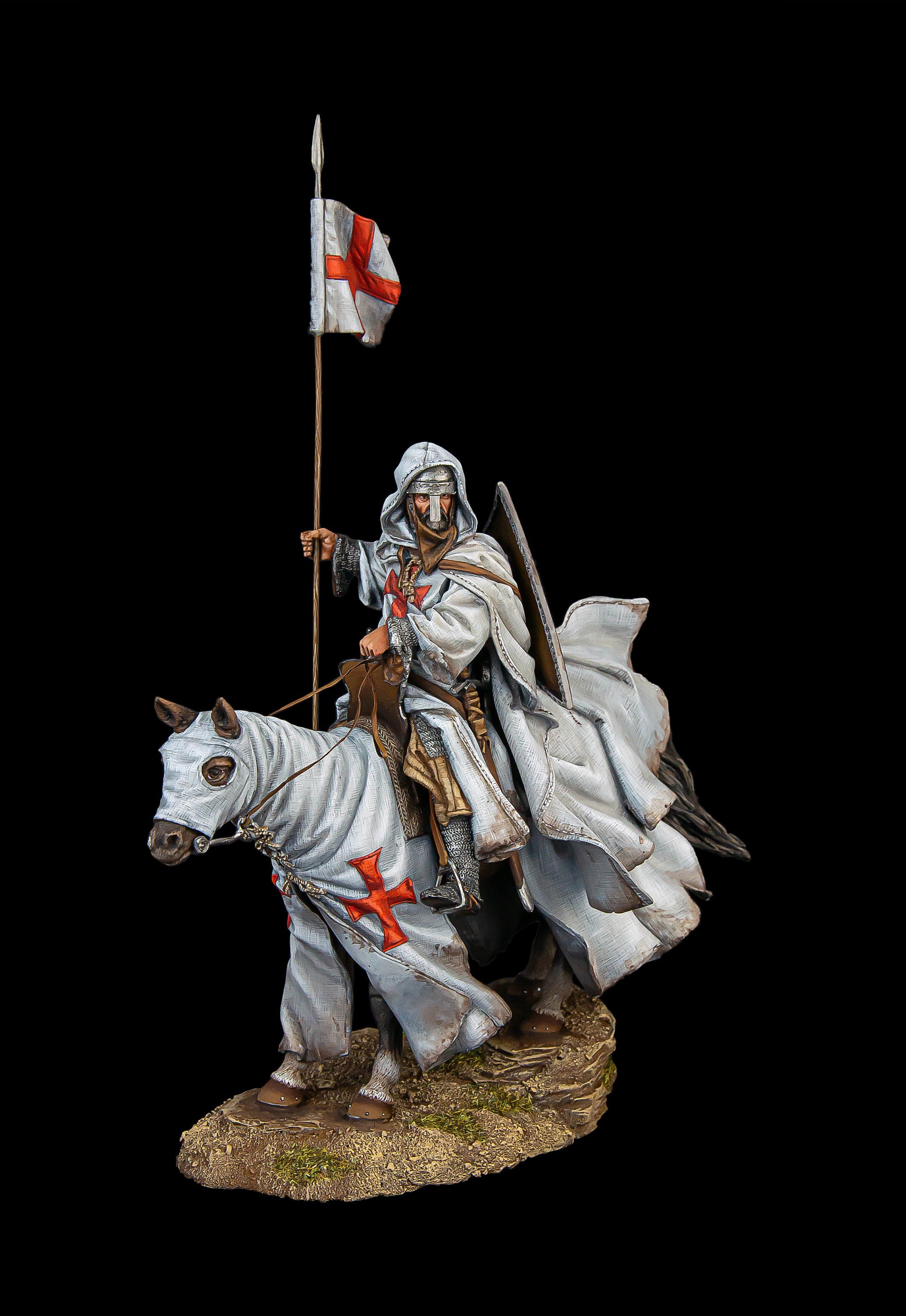 ブリキの兵隊博物館（上） テンプル騎士団、1096-1270 90 mm 中世と