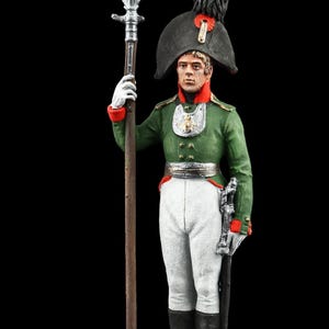 Tin soldier Collectible 54 mm Chief Officer of the Oryol Musketeer Regiment, Russia, 1804-06  Napoleonic Wars