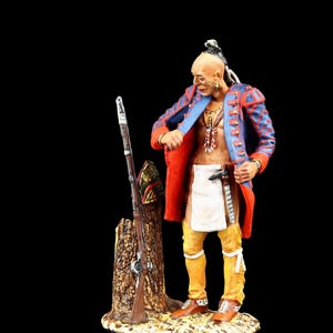 Tin soldier Collectible Iroquois, 1755 54 mm American Natives