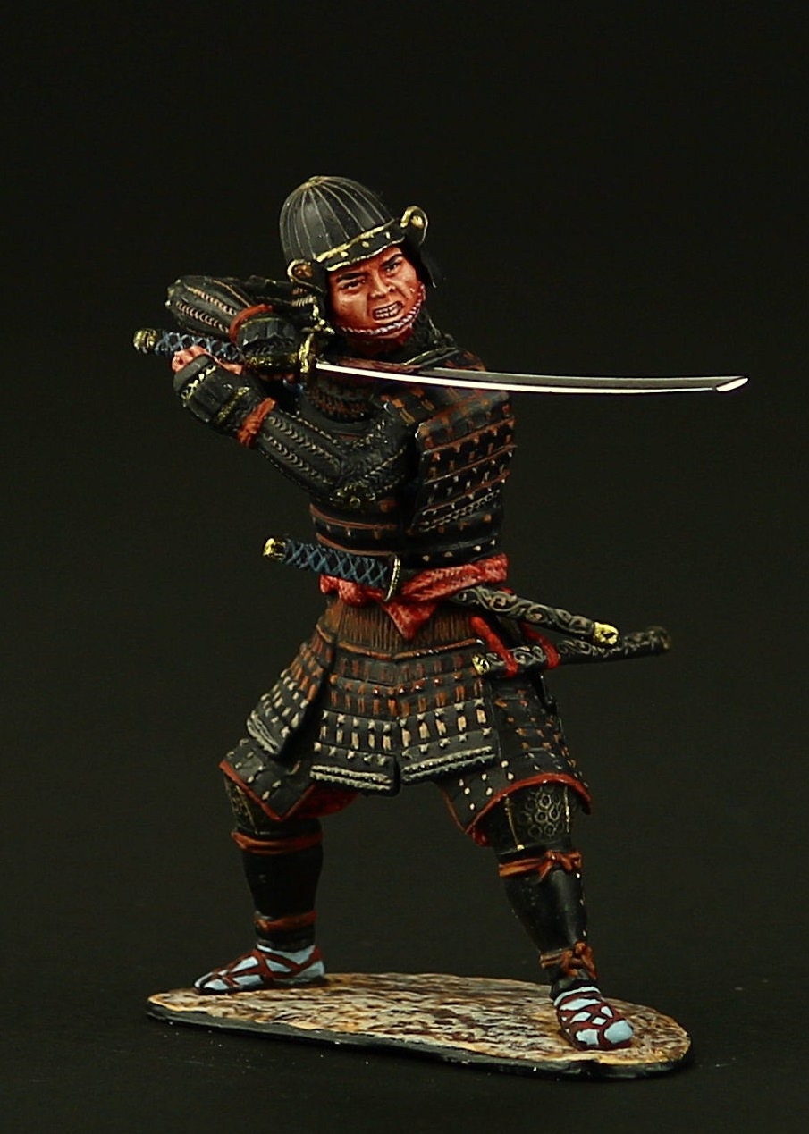 Tin Soldier Collectible Japanese Samurai 54 Mm Medieval Japan