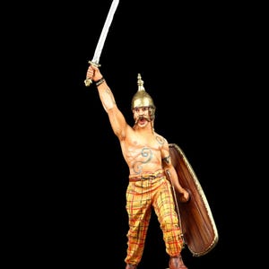 Tin soldier Collectible Celtic Warrior, I c. B.C. 54 mm Vikings&Barbarians