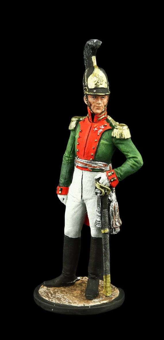 Tin Soldier Collectible 54 Mm Colonel of the Life Guard of Dragoon