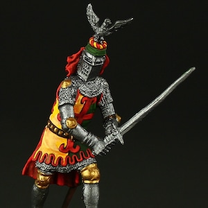 Tin soldier Collectible Sir Oliver de Ingham, England, 1st half of XIV c. 54 mm Medieval Age & Crusades
