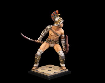 Zinnsoldat Museum (TOP) Römischer Gladiator Thraex 60 mm Antike Rom
