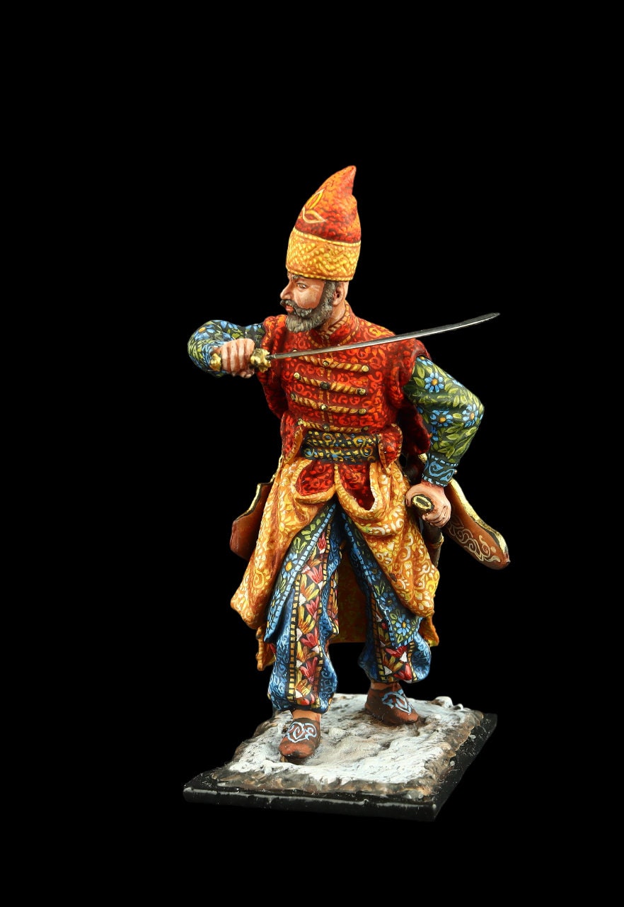 Tin soldier Museum (TOP) Turkish Janissary 54 mm Near East, Muslim Warriors
