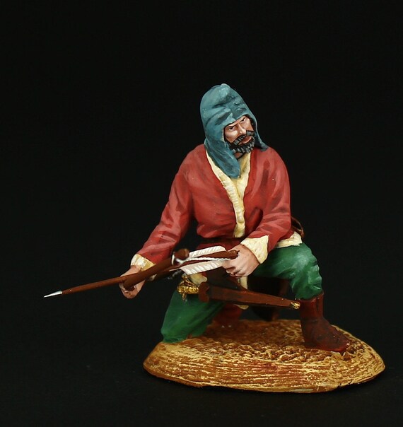 Figurine Noble Guerrier Scythe étain Peint Main 54mm – Qualité Art – Alive History