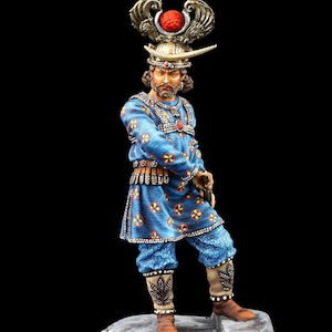 Tin soldier Museum (TOP) Khosrow II (Khusraw Parvez), King of the Sasanian Empire, 570-628 54 mm Antique World: Sasanian Empire
