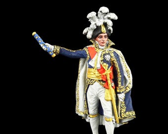Tin soldier Collectible  Marshal of the Empire Claude Victor-Perrin, Duke of Belluno 54 mm Napoleonic Wars