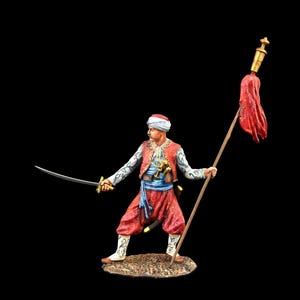 Tin soldier Collectible Azap, Ottoman Light Infantry 54 mm Near East, Muslim Warriors