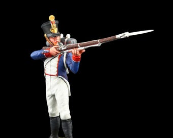 Tin soldier Collectible Fusilier Soldier of the Line Infantry, 1812 54 mm Napoleonic Wars