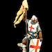 Jouet miniature en étain peint chevalier templier soldat prévente | Art