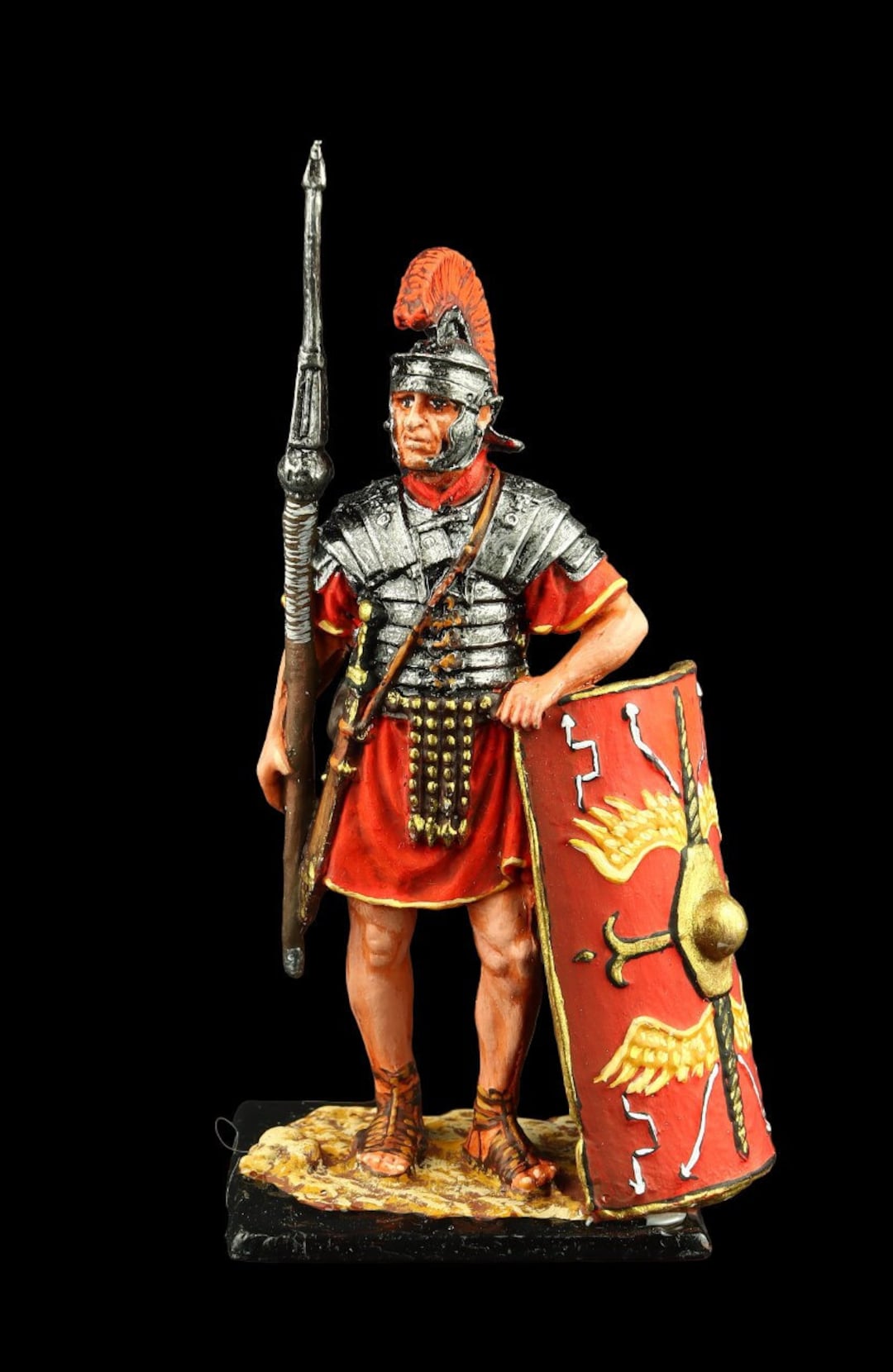 Figurine Légionnaire Romain Scale75 - Peinte à La Main Par Attica Miniatures - 75mm