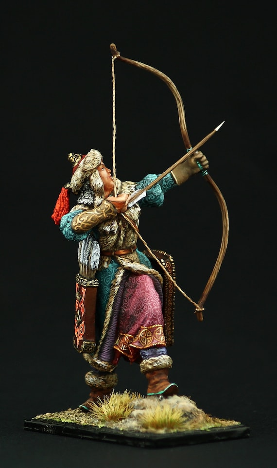 ブリキ兵博物館（TOP）モンゴルの弓兵 54 mm 黄金の大群 - Etsy 日本