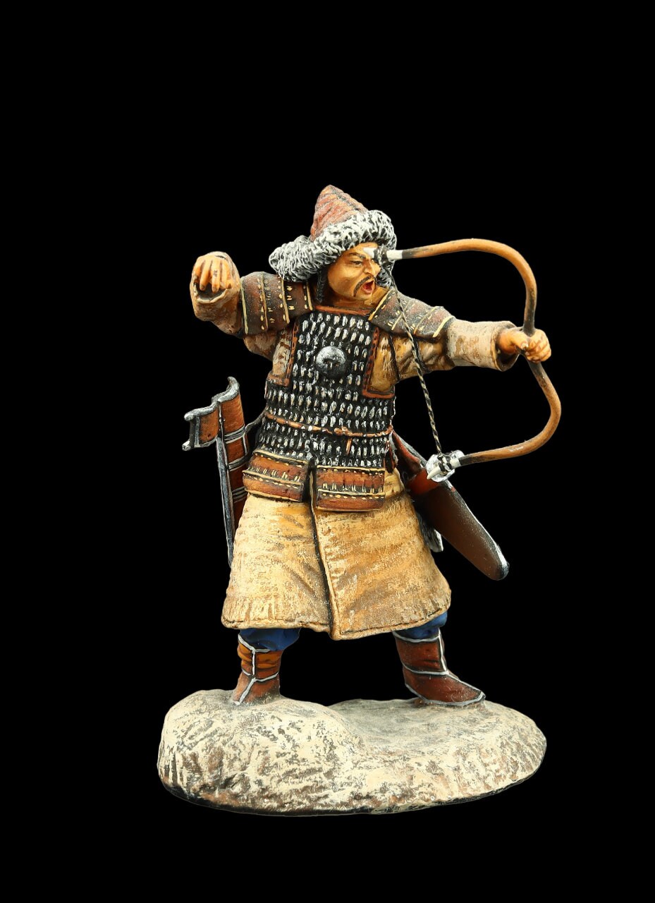 ブリキ兵博物館（TOP）モンゴル弓兵 54 mm 黄金の大群 - Etsy 日本