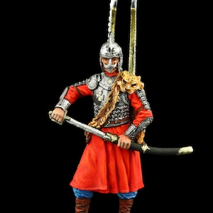 Tin soldier Collectible Polish Winged Hussar, 2nd half of XVII c. 54 mm European Wars