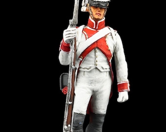 Tin soldier Collectible 54 mm Fusilier, 1807 (White Coat) Napoleonic Wars