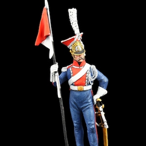 Tin soldier Collectible 54 mm Polish lancer of the Guard, 1813  Napoleonic Wars