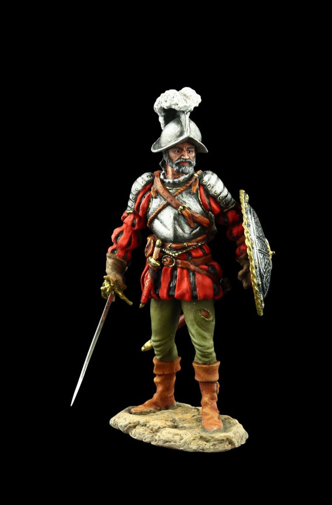 Tin Soldier Museum (TOP) Spanish Conquistador, 1560-1600 54 Mm