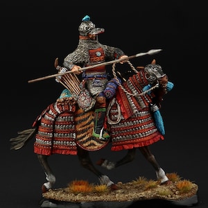 Tin soldier Museum (TOP) Mongolian Heavy Armed Warrior, the Battle of Kulikovo Field, 1380  54 mm Far East, Golden Horde