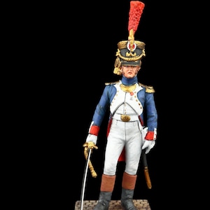 Tin soldier Collectible Officer, Young Guard 1809  54 mm Napoleonic Wars