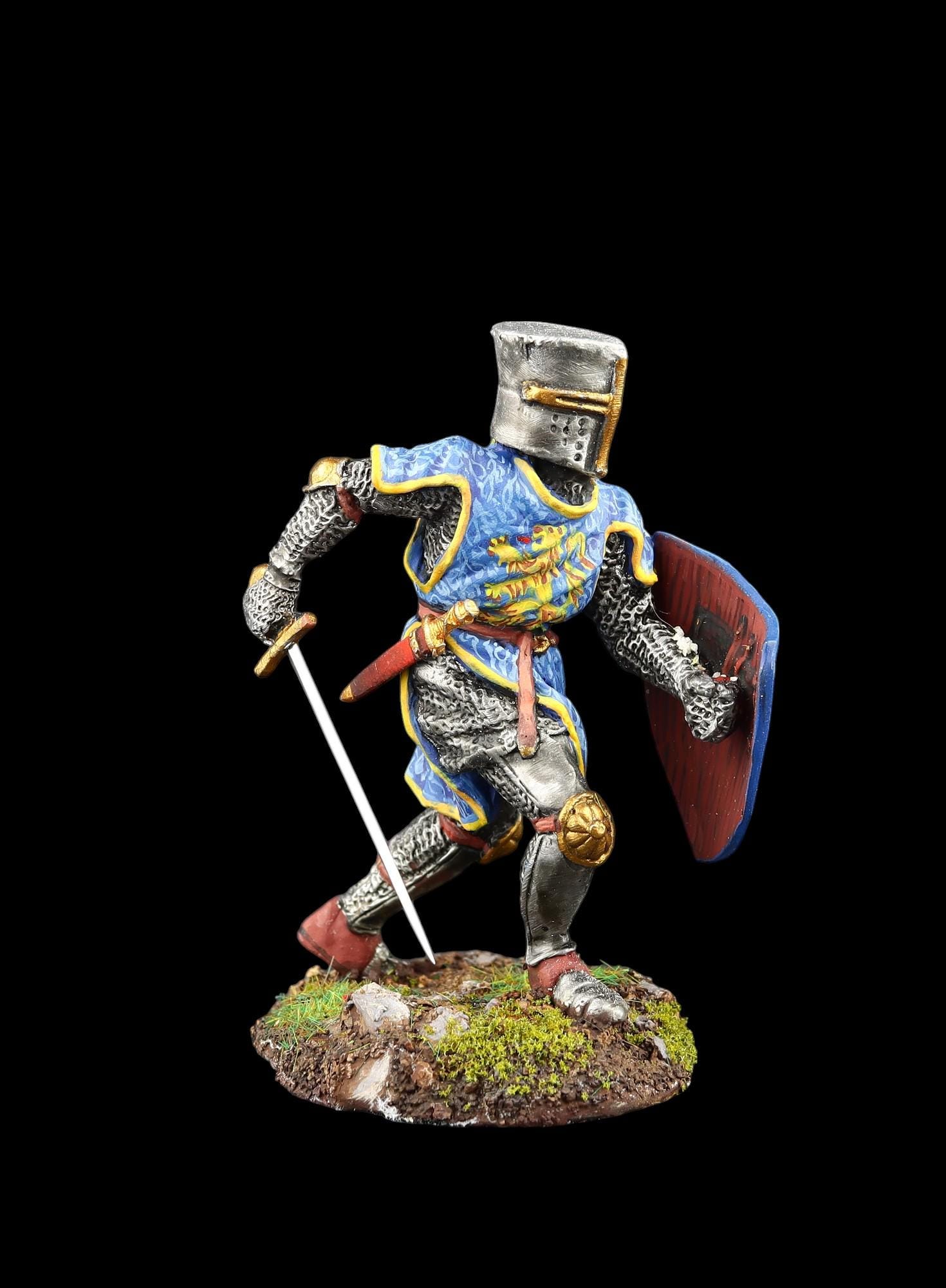 Ancien Soldat de plomb HEYDE 4 Hussards de la 3e République